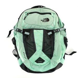 The North Face Recon Mint Green Multi Pocket Zipper College Hiking Backpack
